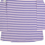 JOULES Womens Printed Top Pink Long Sleeve Striped UK 10