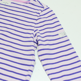 JOULES Womens Printed Top Pink Long Sleeve Striped UK 10