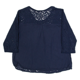 SUPERDRY Womens Top Blue 3/4 Sleeve XS