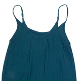 SUPERDRY Womens Camisole Top Blue V-Neck Sleeveless Viscose XS