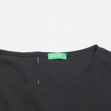 UNITED COLORS OF BENETTON Womens Top Black Viscose XS