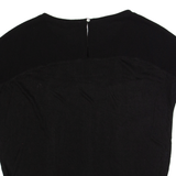 UNITED COLORS OF BENETTON Womens Top Black Viscose XS