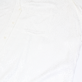 FRENCH CONNECTION Womens Oversized Shirt White 3/4 Sleeve Viscose Animal Print L