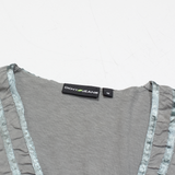 DKNY Womens Top Green Long Sleeve M