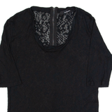 THE KOOPLES Womens Top Black 3/4 Sleeve M