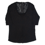 THE KOOPLES Womens Top Black 3/4 Sleeve M