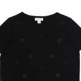 CHEAP MONDAY Beaded Womens Top Black UK 12