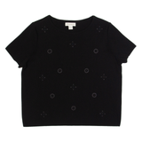 CHEAP MONDAY Beaded Womens Top Black UK 12