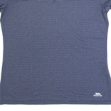 TRESPASS Womens Sports Top Blue Striped L