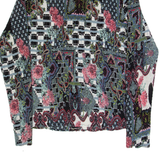 PHASE EIGHT Womens Printed Shirt Black Collared Long Sleeve Crazy Pattern M