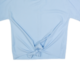 COAST Front Tie Womens Top Blue UK 14