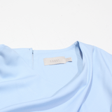 COAST Front Tie Womens Top Blue UK 14