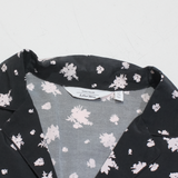 & OTHER STORIES PARIS ATELIER Womens Printed Shirt Black Collared Floral S