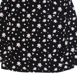 & OTHER STORIES PARIS ATELIER Womens Printed Shirt Black Collared Floral S