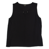 MASSIMO DUTTI Womens Vest Black Sleeveless L