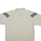 ADIDAS Mens Polo Shirt Beige L