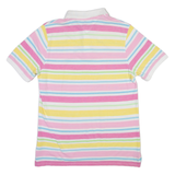 TOMMY HILFIGER Slim Fit Mens Polo Shirt Pink Striped XL