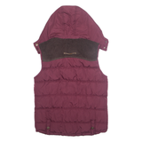DIESEL Womens Gilet Purple Hooded M