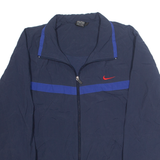NIKE Mens Track Jacket Blue L