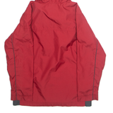 NIKE Womens Rain Jacket Red Hooded S