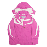 COLUMBIA Womens Jacket Purple Nylon Hooded L