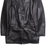 MODAS Mens Jacket Black Faux Leather L