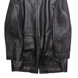 MODAS Mens Jacket Black Faux Leather L