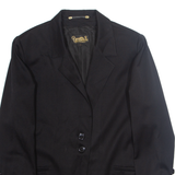 PIERRETTA B Womens Blazer Jacket Black XL