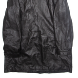 VERA PELLE Mens Jacket Black Faux Leather 2XL