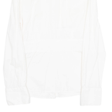 ZARA Womens Shirt Cream Collared Long Sleeve XS