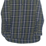 ZARA Womens Printed Shirt Blue Collared Long Sleeve Plaid XS