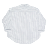 ZARA Oversized Womens Printed Shirt White Collared Striped XS