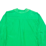 Womens Shirt Green Collared Long Sleeve L