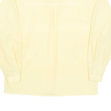 DANIELLA Womens Shirt Yellow Collared Long Sleeve S
