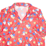 SIZE APPEAL Womens Printed Blouse Red Collared Floral UK 22