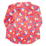 SIZE APPEAL Womens Printed Blouse Red Collared Floral UK 22