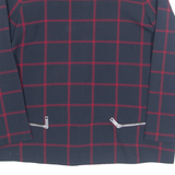 ZARA Womens Printed Top Blue Long Sleeve Check L