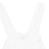 ZARA TRF Cropped Womens Top White V-Neck Sleeveless XS
