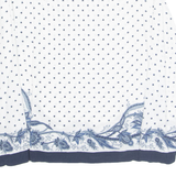 ZARA Womens Printed Blouse White Long Sleeve Floral L