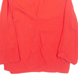 ZARA Womens Blouse Red Long Sleeve S