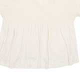 ZARA Stretch Womens Blouse Beige Viscose M