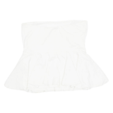 ZARA Womens Strapless Top White Sleeveless M