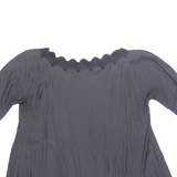 ZARA Womens Blouse Grey L