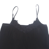 ZARA Womens Camisole Vest Black Sleeveless L