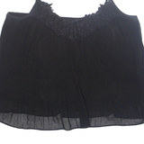 ZARA Womens Camisole Vest Black Sleeveless L