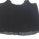 ZARA Womens Camisole Vest Black Sleeveless L