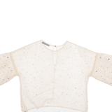 ZARA Sheer Womens Top Beige S