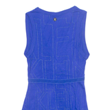 CALVIN KLEIN JEANS Womens Top Blue V-Neck Sleeveless XS