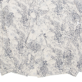 JJB BENSON Womens Printed Blouse Cream Long Sleeve Faux Silk Animal Print M