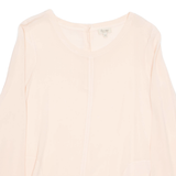 HER SHIRT Womens Blouse Pink Long Sleeve XS
